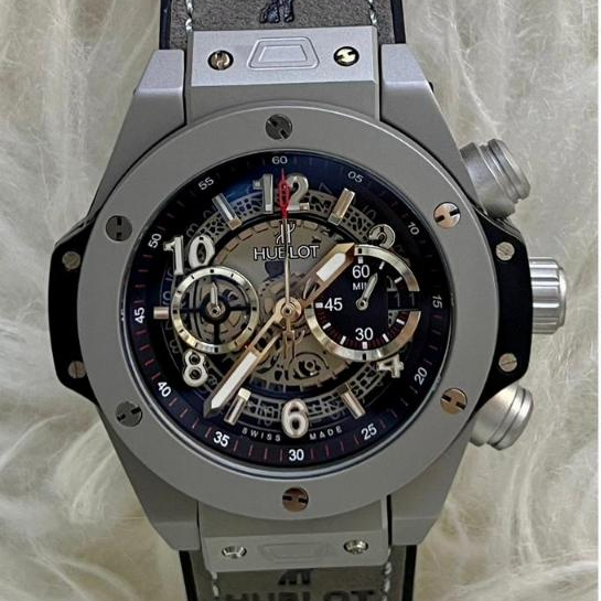 Jam Tangan Pria LkHublot Big Bang Strap Rubber Chrono Active King Power 42mm Fullset