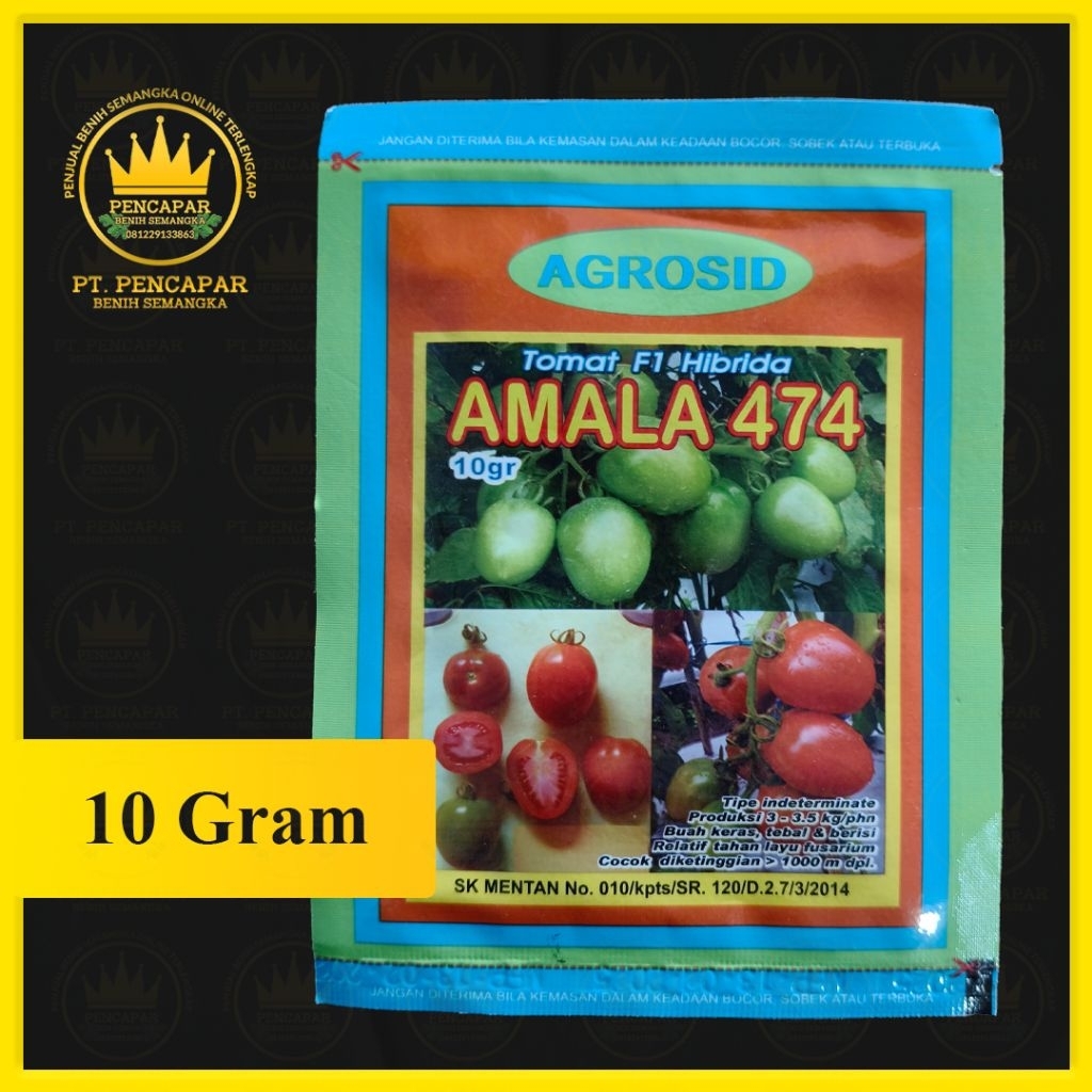 benih tomat AMALA 474 isi 10gram