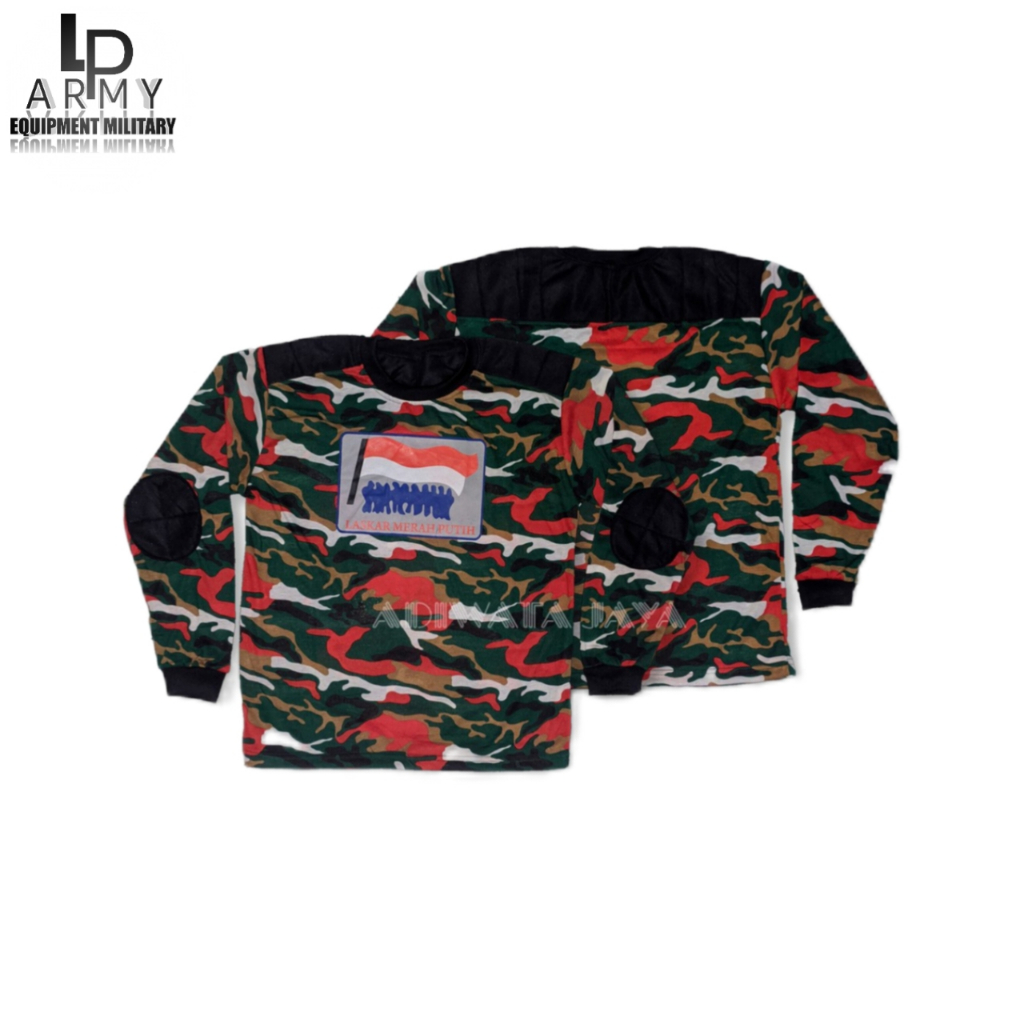 Kaos Bantalan Ormas laskar Merah Putih Tangan Panjang / Decker LMP