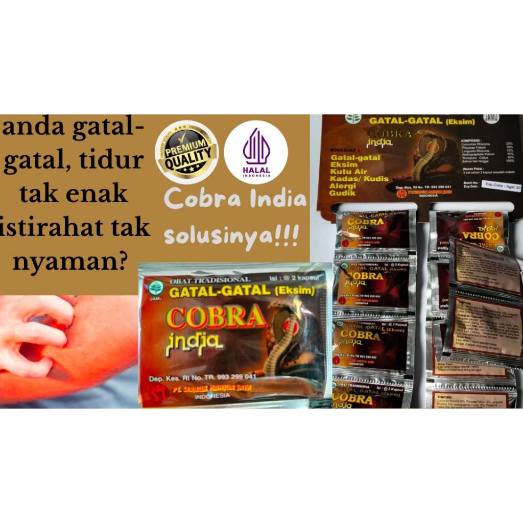 cobra india hadir mengusir gatal-gatal dibadan anda