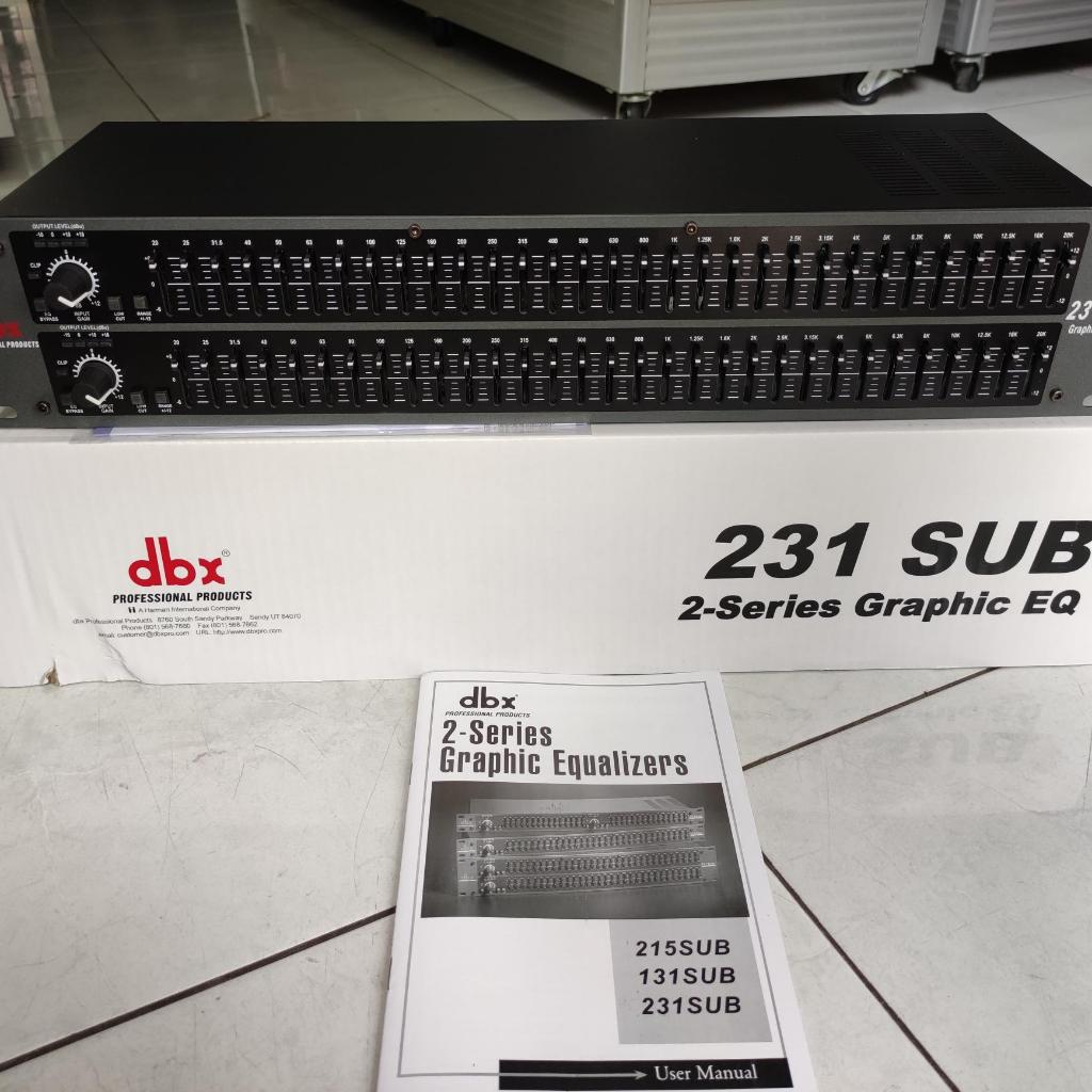 Equalizer DBX231SUB DBX 231SUB DBX 231 SUB Grade A 2 x 31 Channel Dual Channel Equalizer DBX Graphic