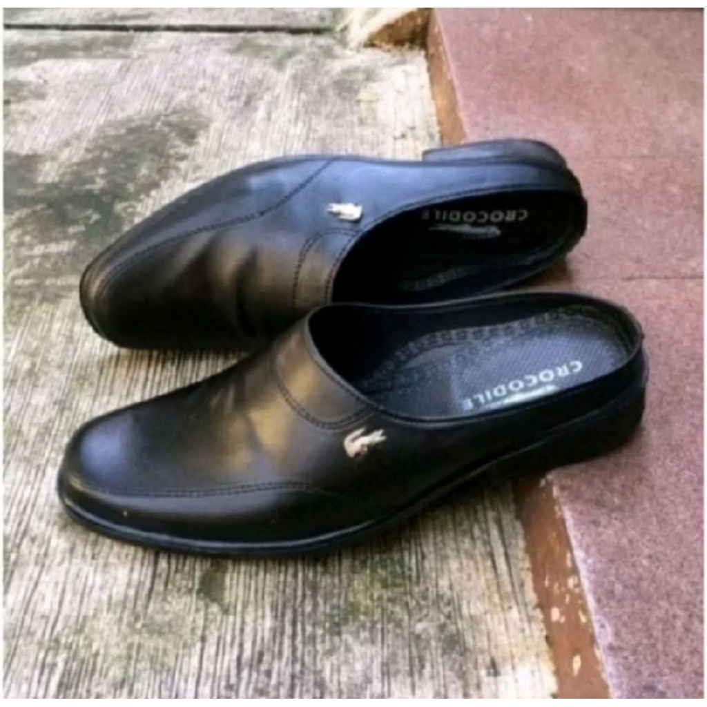 Sepatu Sandal Pria Bustong Kulit Asli Formal Nyaman untuk Pria