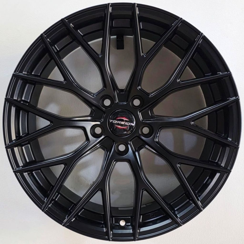 VELG MOBIL ORIGINAL TORSION WHEELS VOLTA R18 x 8,5 5H 114,3 ET 42 MATTE BLACK - INNOVA RUSH TERIOS C
