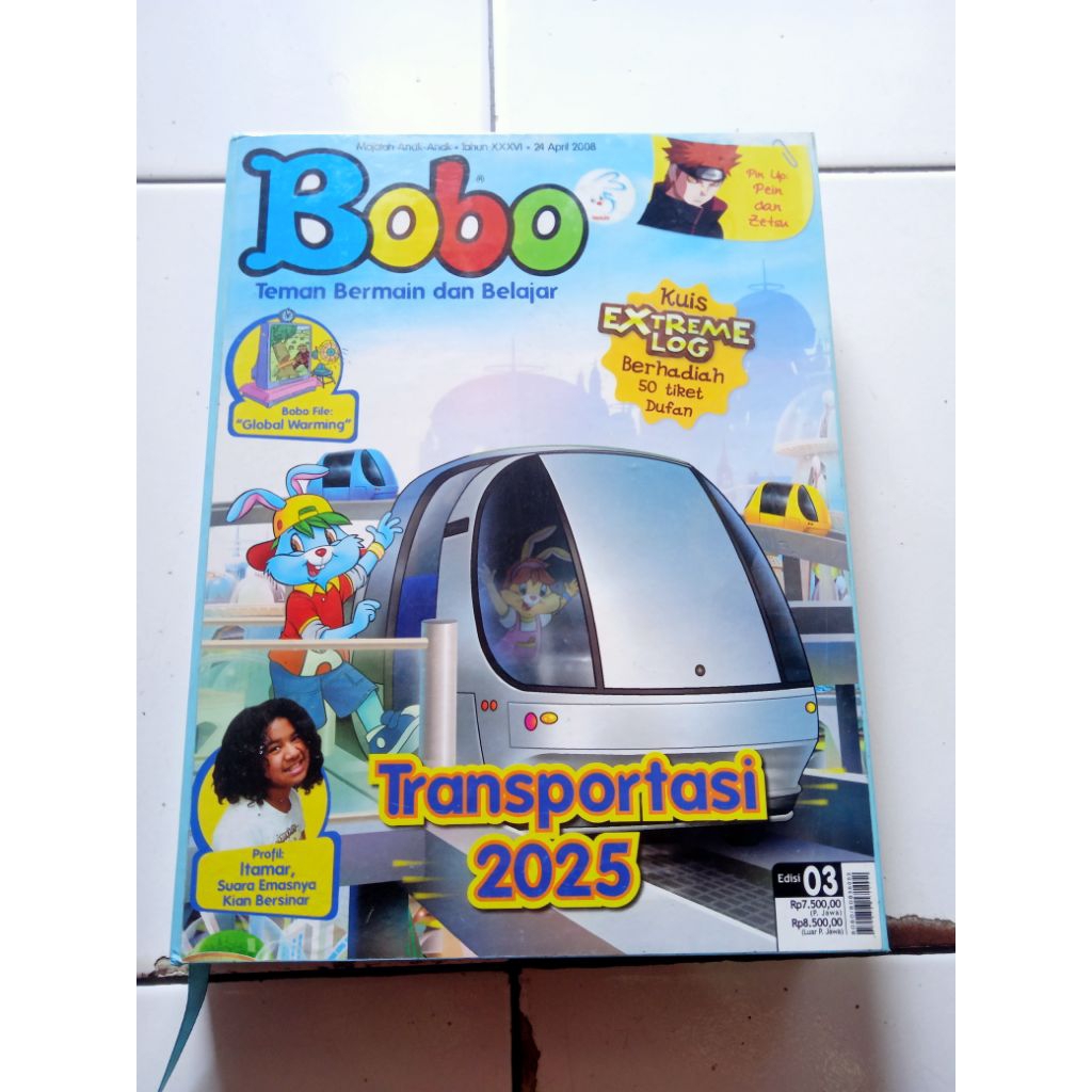 Majalah Bendel Bobo April tahun 2008 nomor 03.04.05.06.07.08.09.11.16.14..15.17..28.33 original hard