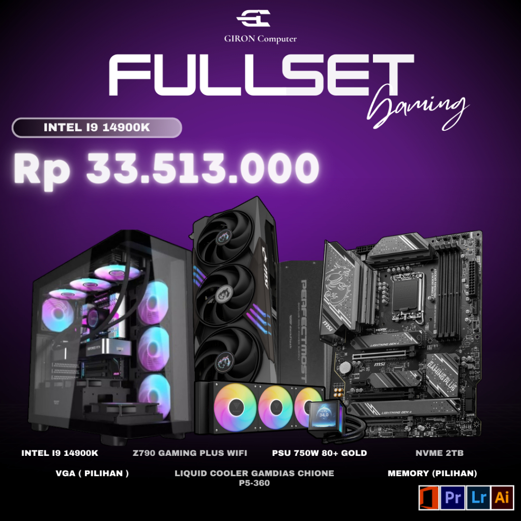 PC Gaming Intel Core i9 14900K I DDR5 64GB I RTX 5090 16GB I NVME 2TB