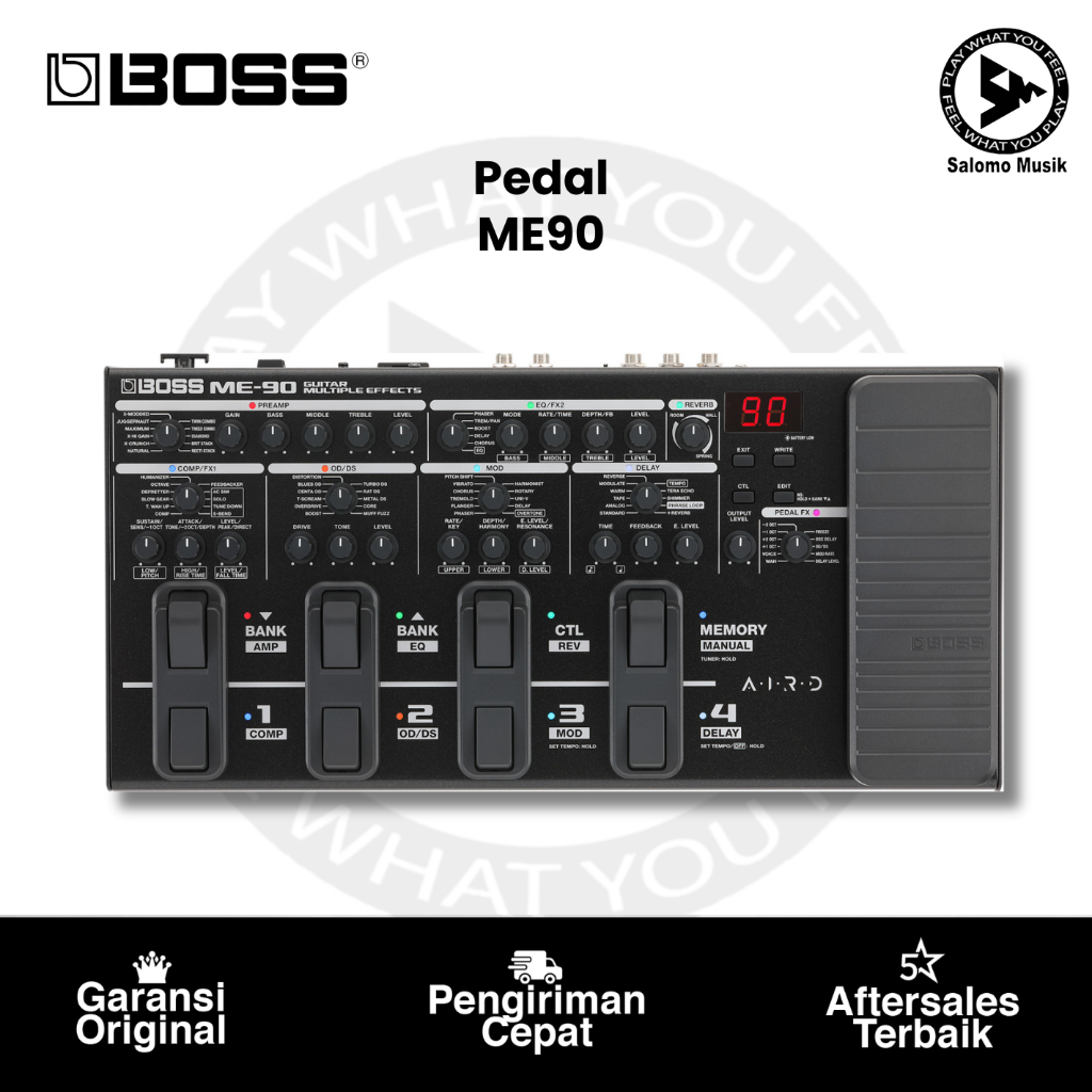 BOSS ME 90 Guitar Amp Modeller and Multi Effect Processor Pedal Original