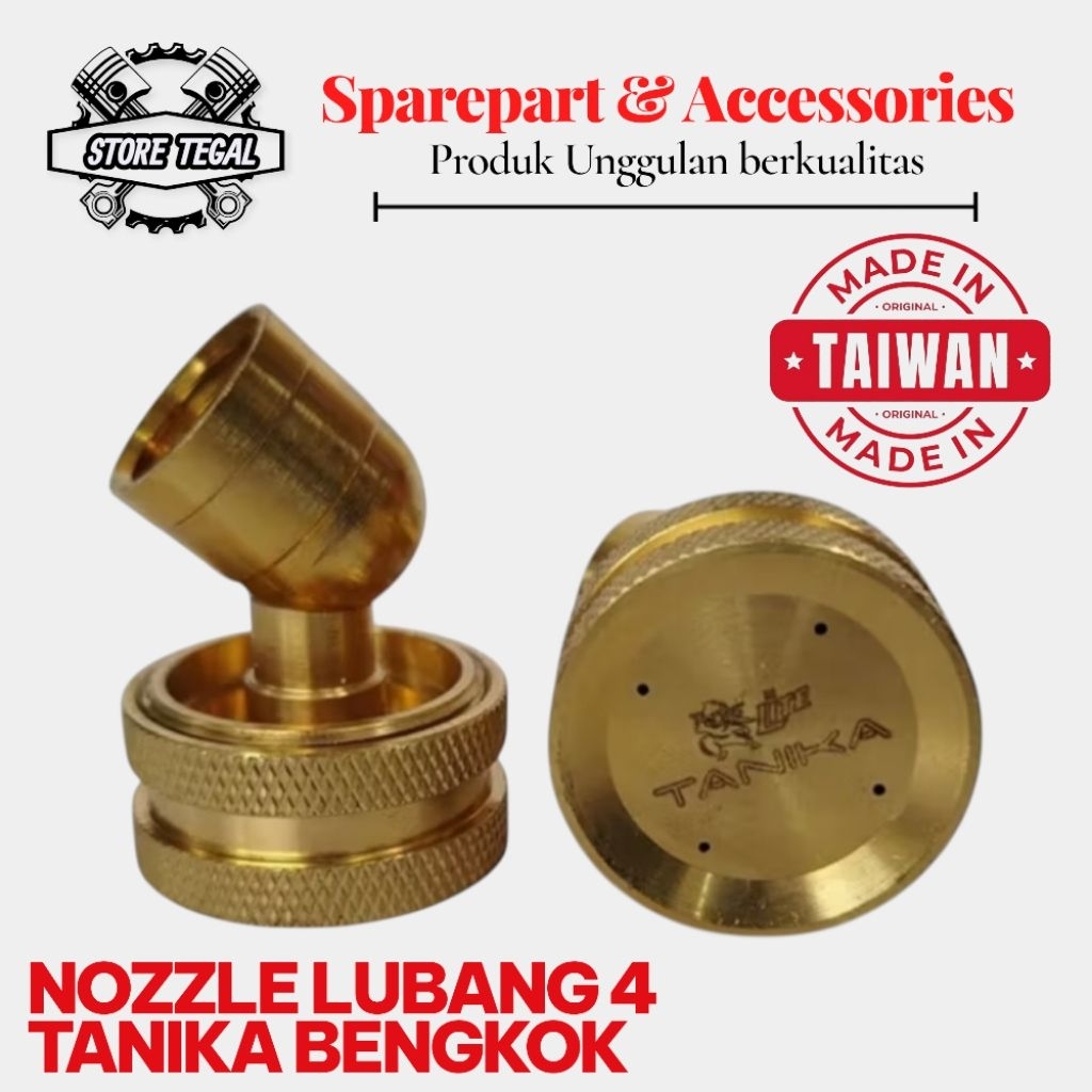 TANIKA NOZZLE TANIKA LUBANG 4 BENGKOK TANIKA TAIWAN