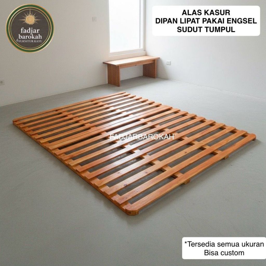 Dipan Lesehan Lipat Engsel Sudut Tumpul Desain Aestethic Minimalis cocok untuk alas kasur dan spring