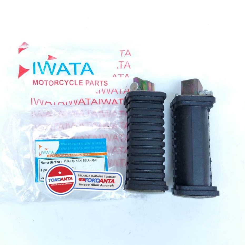 Karet Footstep Barstep Pijakan Kaki Belakang Motor Force 1 Fiz R FizR Merk IWATA