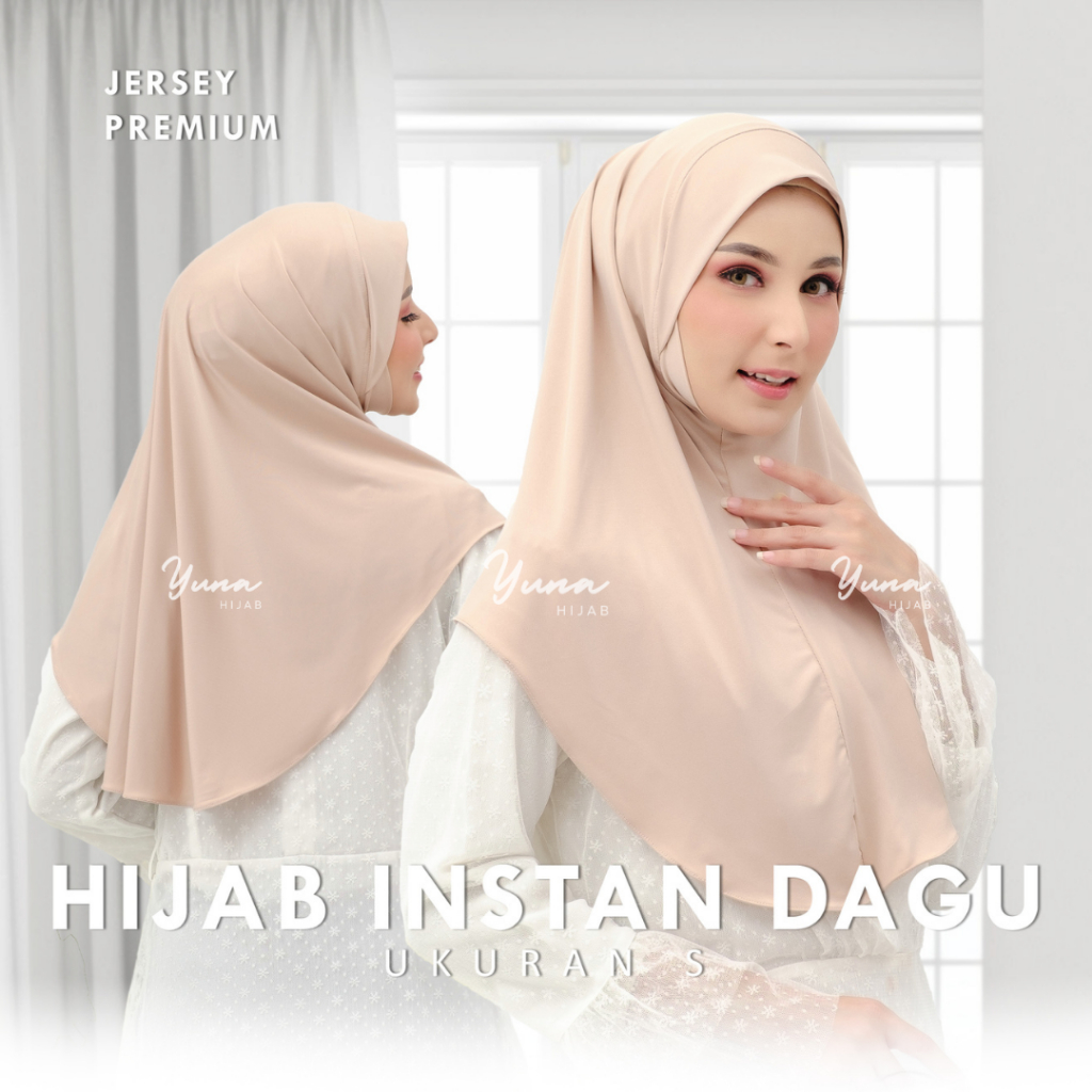 Hijab Dagu Malaysia Premium Jersey Size S I Bergo Dagu I Hijab Syari