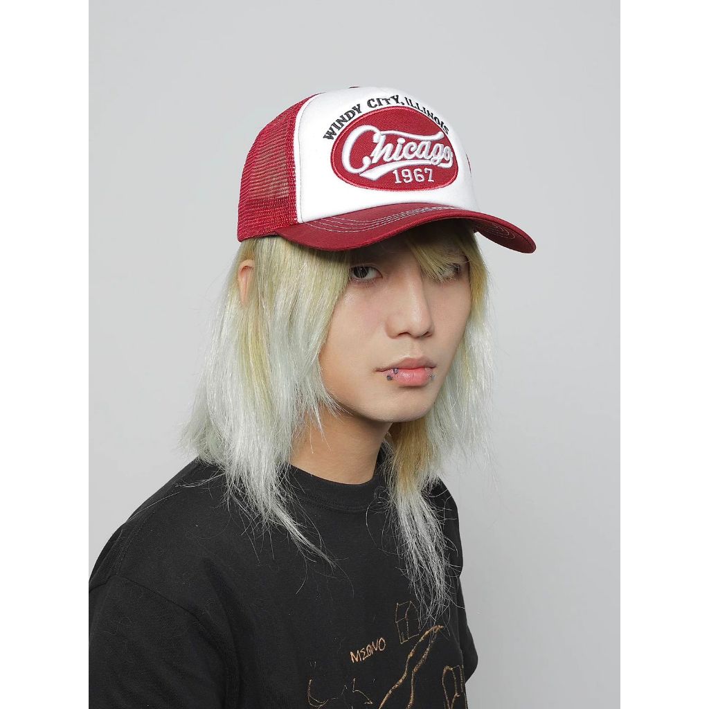 Topi trucker jaring kombinasi/topi keren original import