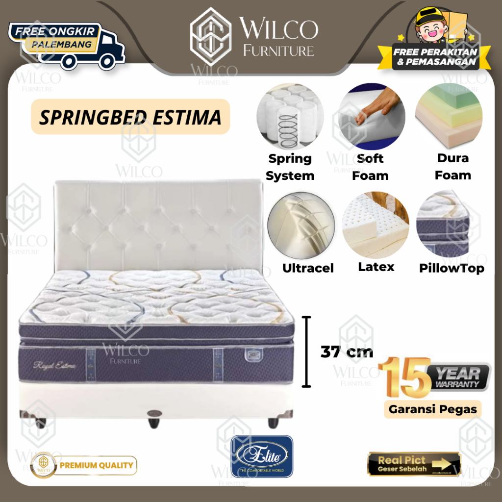 Springbed Elite Royal Estima |  Matras Springbed Elite Murah | Kasur Murah Palembang