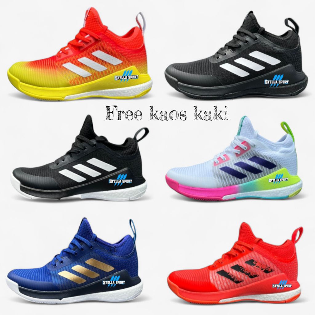 Sepatu Adidas Crazyflight Grade ORI super Decit / Sepatu voli pria Wanita