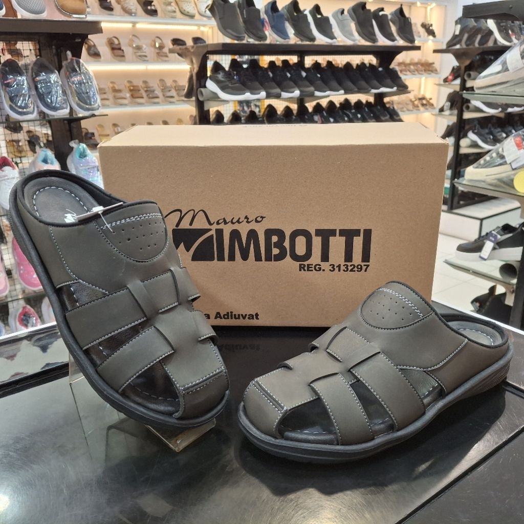 MAURO IMBOTTI Sandal Slop Casual Pria | BMA 004 | Hitam