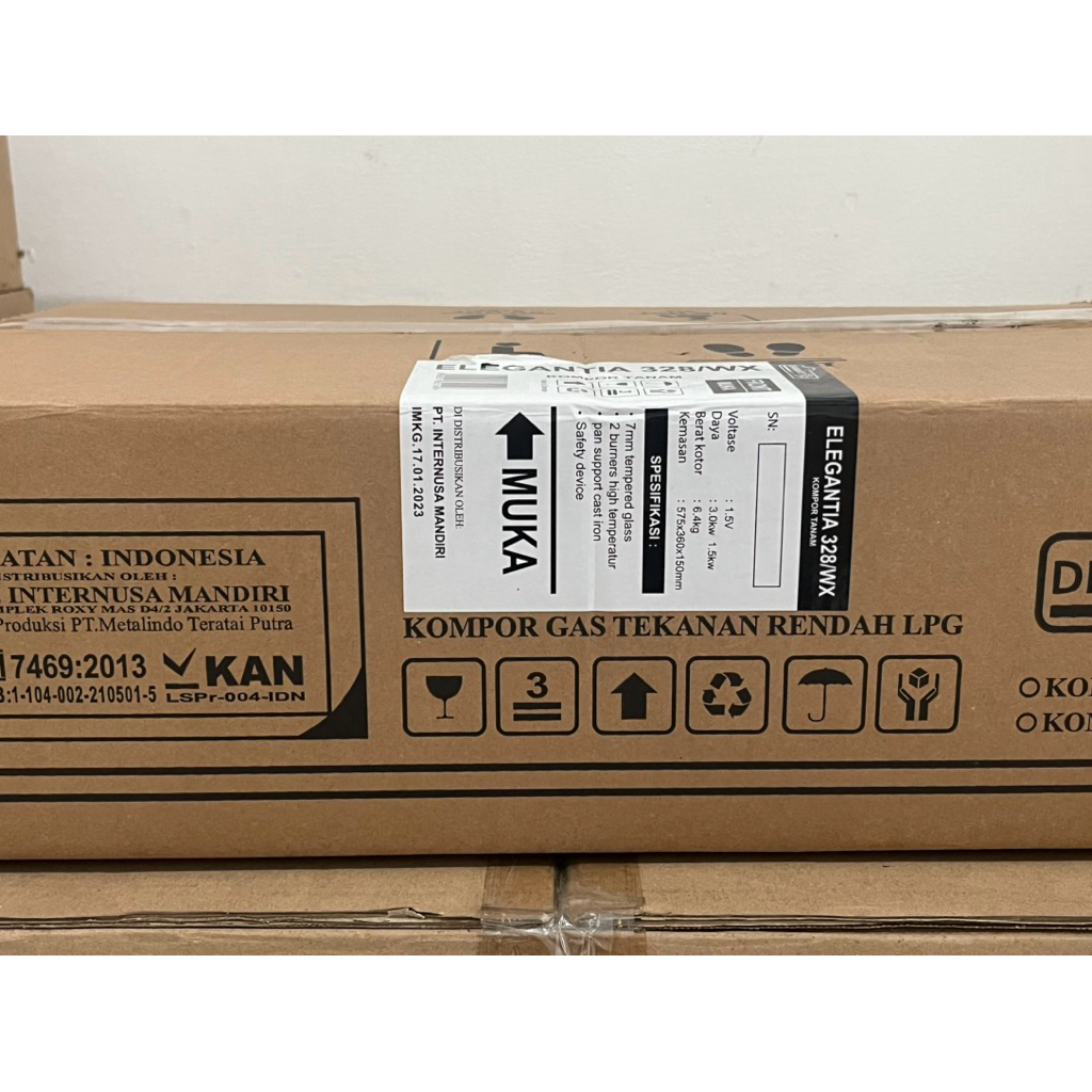 kompor gas tanam DIAMANTE ELEGANTIA 328/wx
