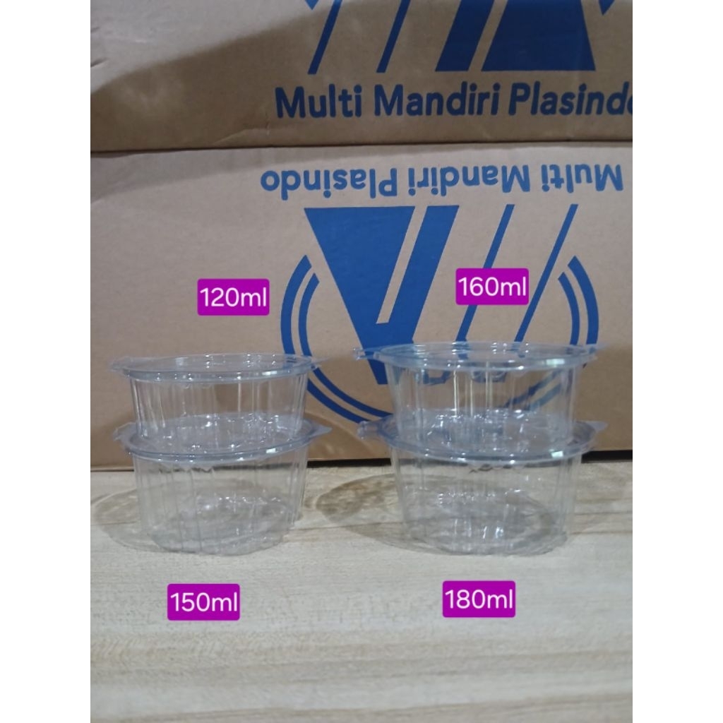 25pcs Mika Cup Puding 120ml 150ml 160ml 180ml TONA / Cup Jelly / Sauce Cup / Cup sambal / Mika Samba