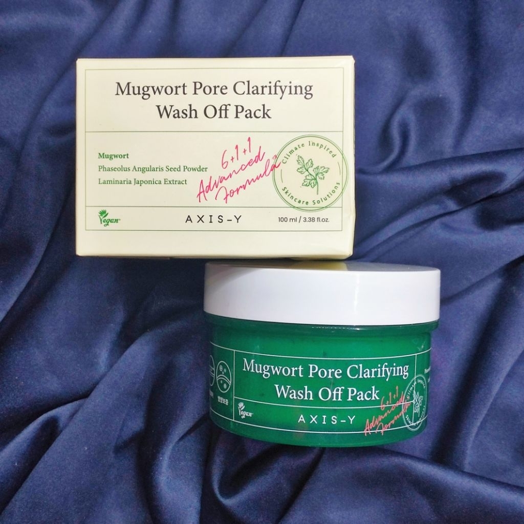 [PL LIKE NEW] Axis Y Mugwort Pore Clarifying Wash Off Pack 100ml Preloved Mask Axis-Y Korean Skincar
