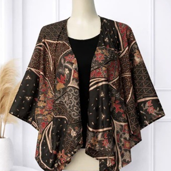 Cod Outer batik wanita auter kimono modern atasan kebaya kondangan simple wanita kekinian motif as m