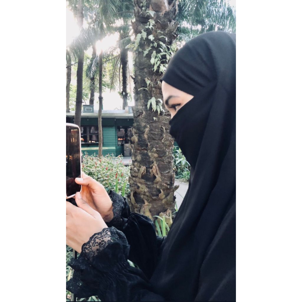 abaya aqila embos jetblack premium