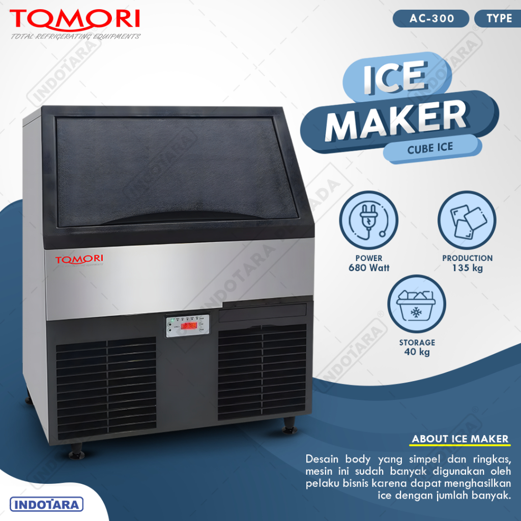 Mesin Pembuat Es Kubus AC-300 Tomori Ice Cube Maker