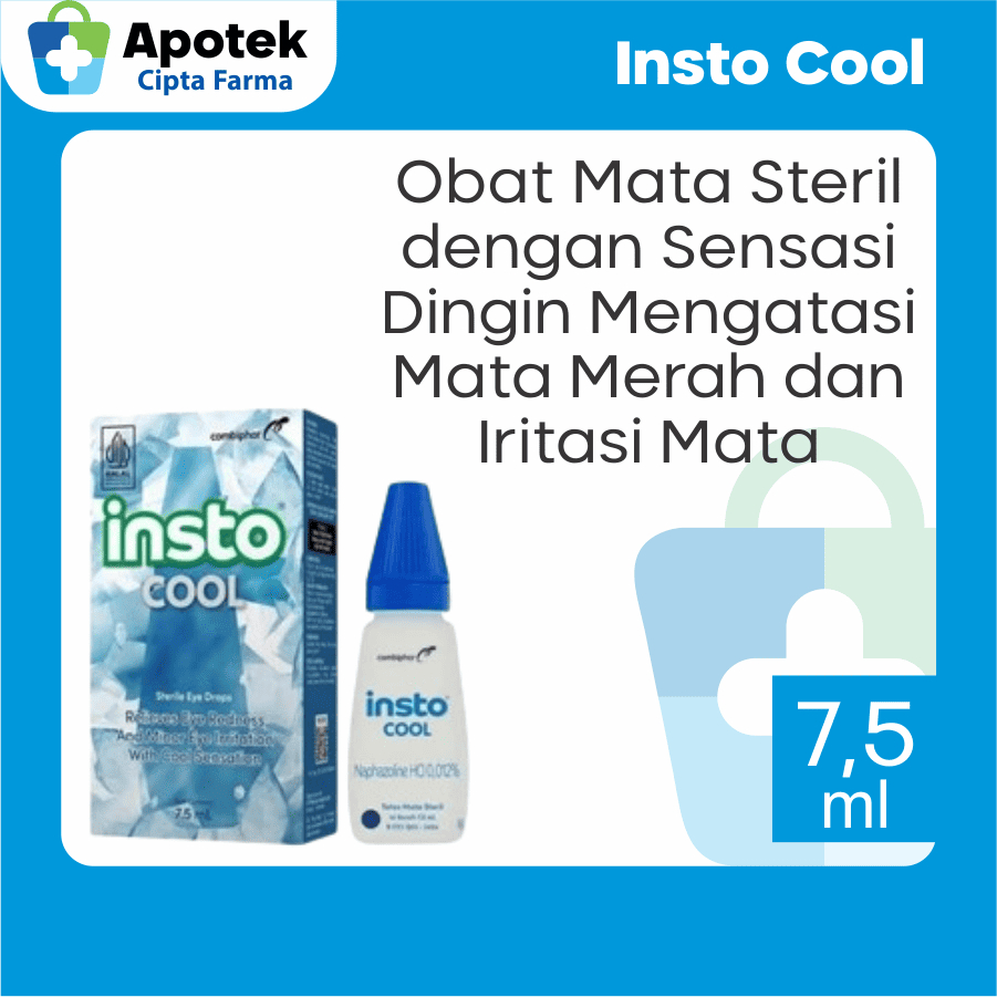 Insto Cool 7,5 ml Eye Drop Insto Tetes Mata Obat Mata Insto Obat Mata Tetes Obat Tetes Mata Kering O