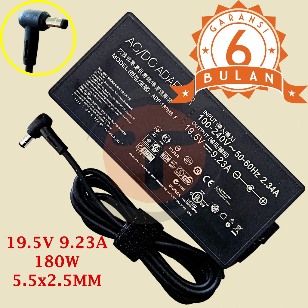 Adaptor Charger Untuk Asus ROG Strix S5 S5V S7AM ADP-180MB F FA180PM111 ADP-180HB D ADP-180MB F DP-1