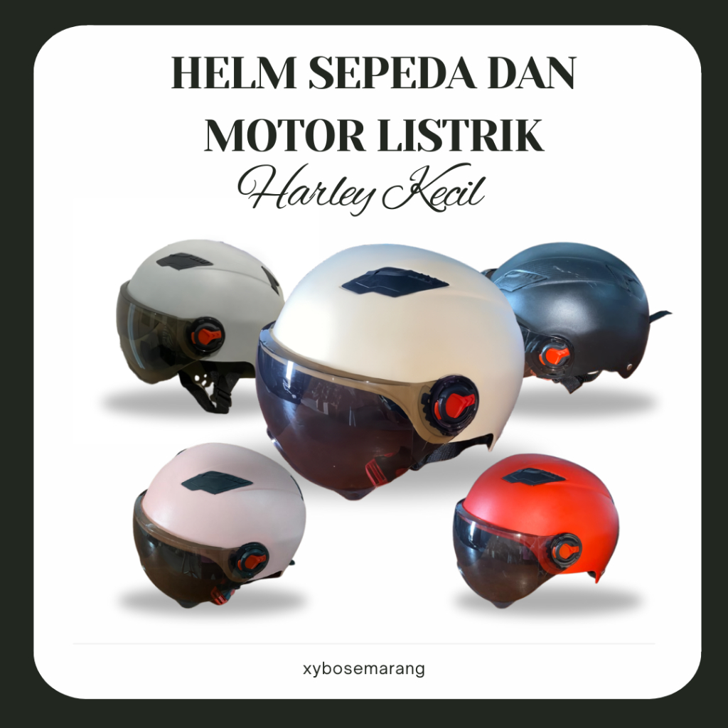 KY-1 Helm Harley Kecil Sepeda dan Motor Listrik