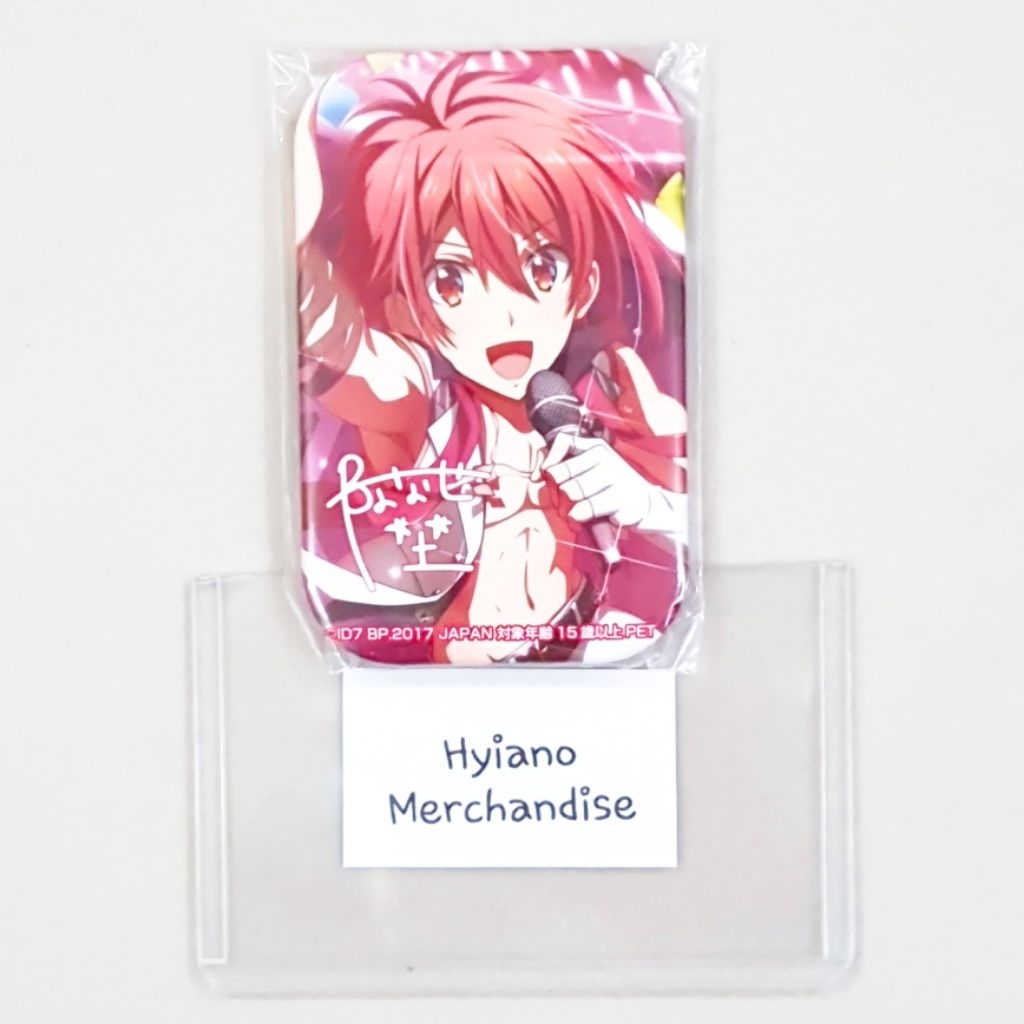 Idolish7 Outdoor Festival Signed Square Can Badge Riku