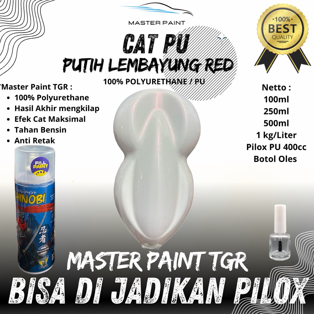 ( BISA DIJADIKAN PILOX ) Cat PU Putih Lembayung Red | Putih Lembayung Merah