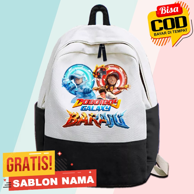 Tas Sekolah Anak Boboiboy Galaxy Baraju Tahan Air