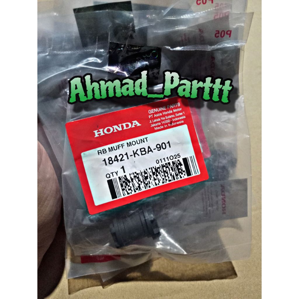 18421-KBA-901 Karet Dudukan Knalpot Honda Revo Fit 110 Supra X 125 FI Helm In. ORIGINAL AHM