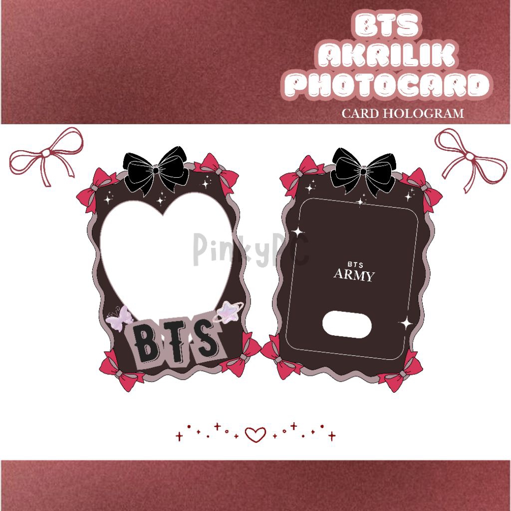 BTS CAHOL AKRILIK/PHOTOCARD HOLDER BTS/CAHOL BTS KPOP