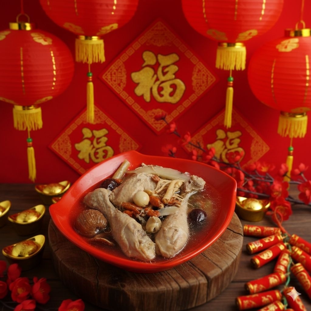 Hampers Imlek Sop Ayam Herbal/tim ayam obat