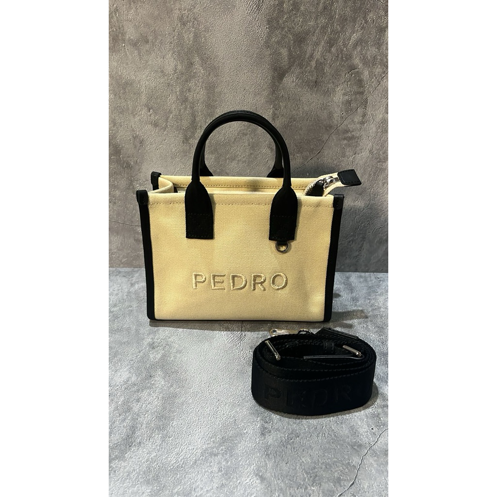 Pedro Faye Mini Tote Bag - Pasir Sand (100% Original)