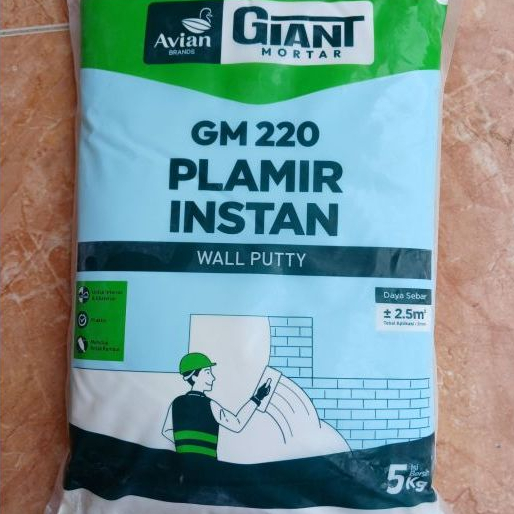 Avian Giant Mortar GM 220 Semen Plamir Instan 5kg Ready Bandung