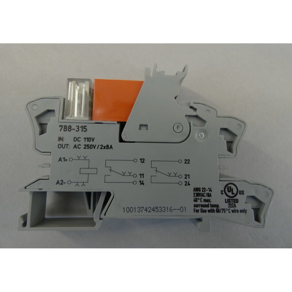 Wago 788-315 Relay Module Wago 1CO 110Vdc Wago 788-315 Relay Module Wago 1CO 110Vdc Original