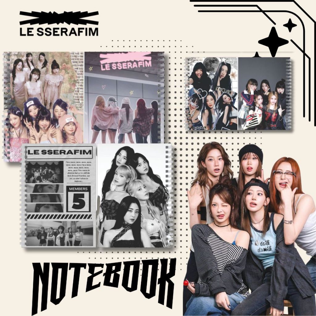 NOTEBOOK KPOP LE SERAFIM  / BUKU CATATAN LE SERAFIM KPOP IDOL