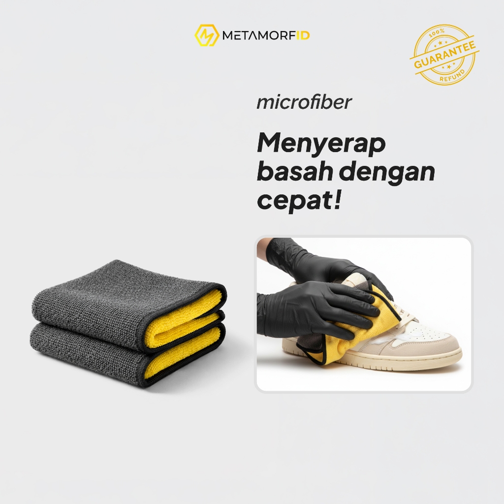 Metamorfid Microfiber Cloth/Lap Microfiber Serbaguna 250gsm