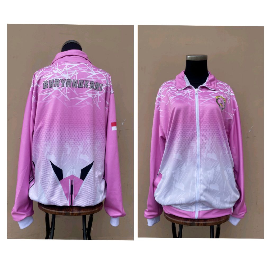 Jual Jacket BHAYANGKARI Terbaru bahan lotto kualitas premium Jacket Setukpa polri
