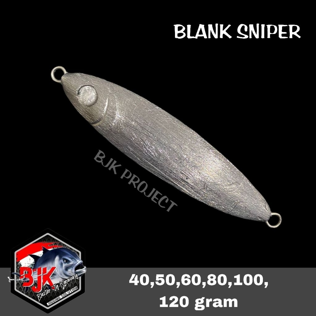 BLANK METAL JIG SNIPER Size 40,50,60,80,100,120g SIAP EPOXY BJK PROJECT