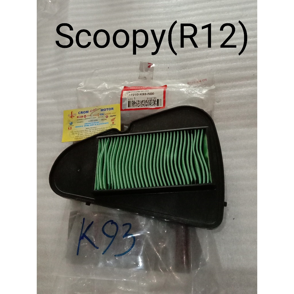 Filter Udara K93N0 HGP Scoopy(K93) ORI New Saringan Udara