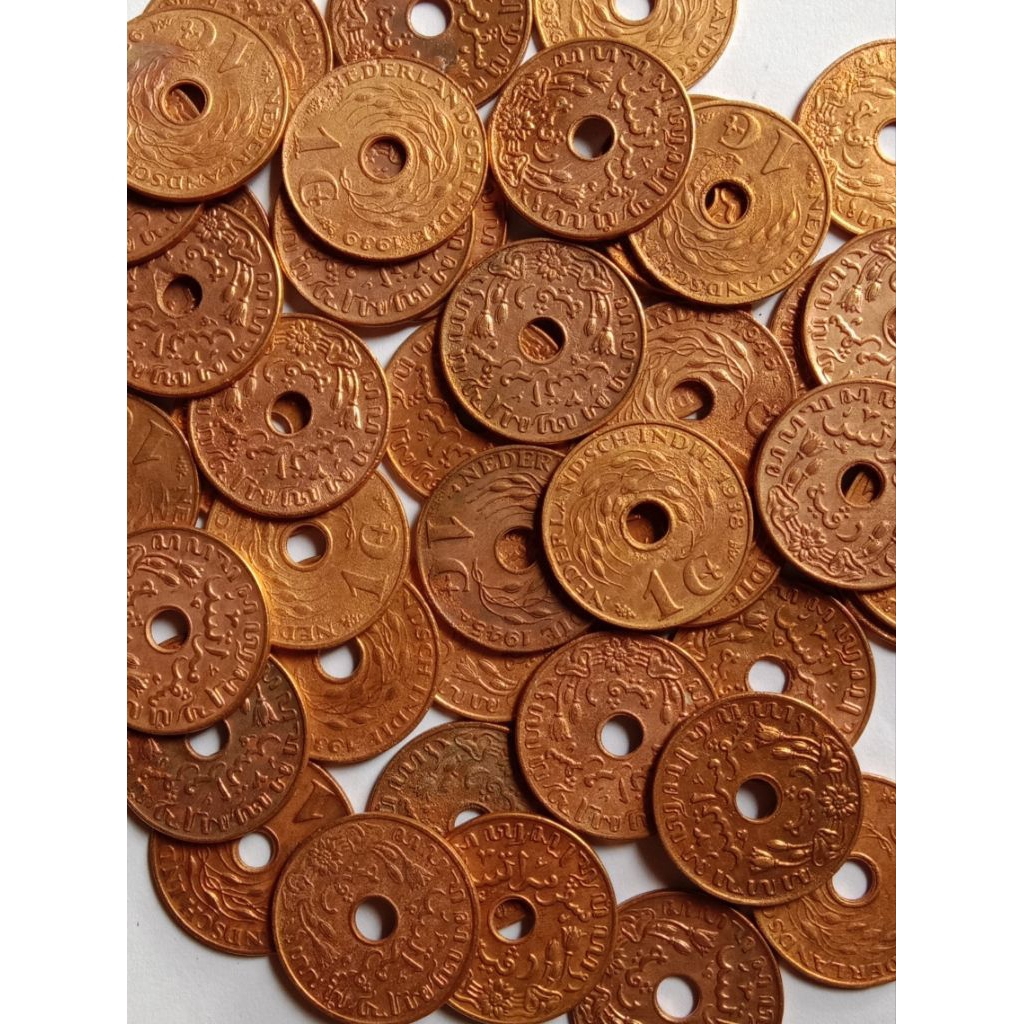 Uang koin kuno 1 cent nederland indie