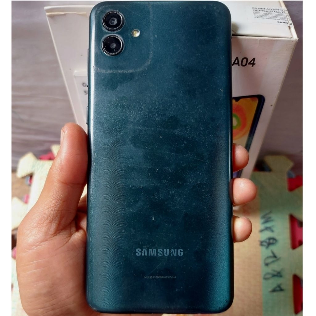 Handphone Hp Samsung Galaxy A04 4/64 Second Eks Resmi Sein Original
