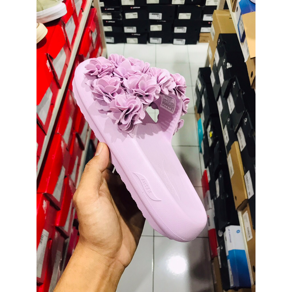 BIG SALE SANDAL SKECHERS SLIDE WANITA RAY [320403] ORIGINAL