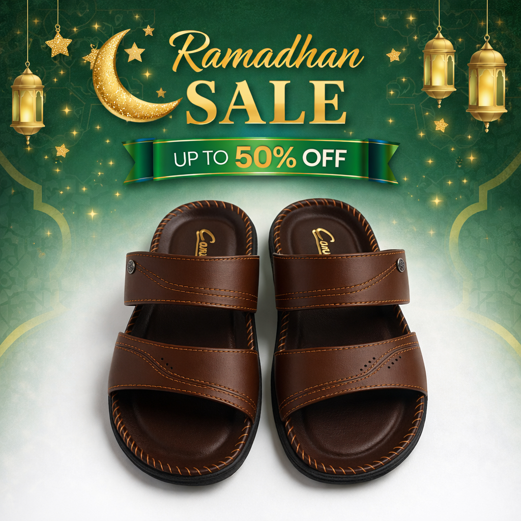 (BISA COD) SANDAL KULIT PRIA CARVIL SEPATU SANDAL SANDAL SLOP PRIA