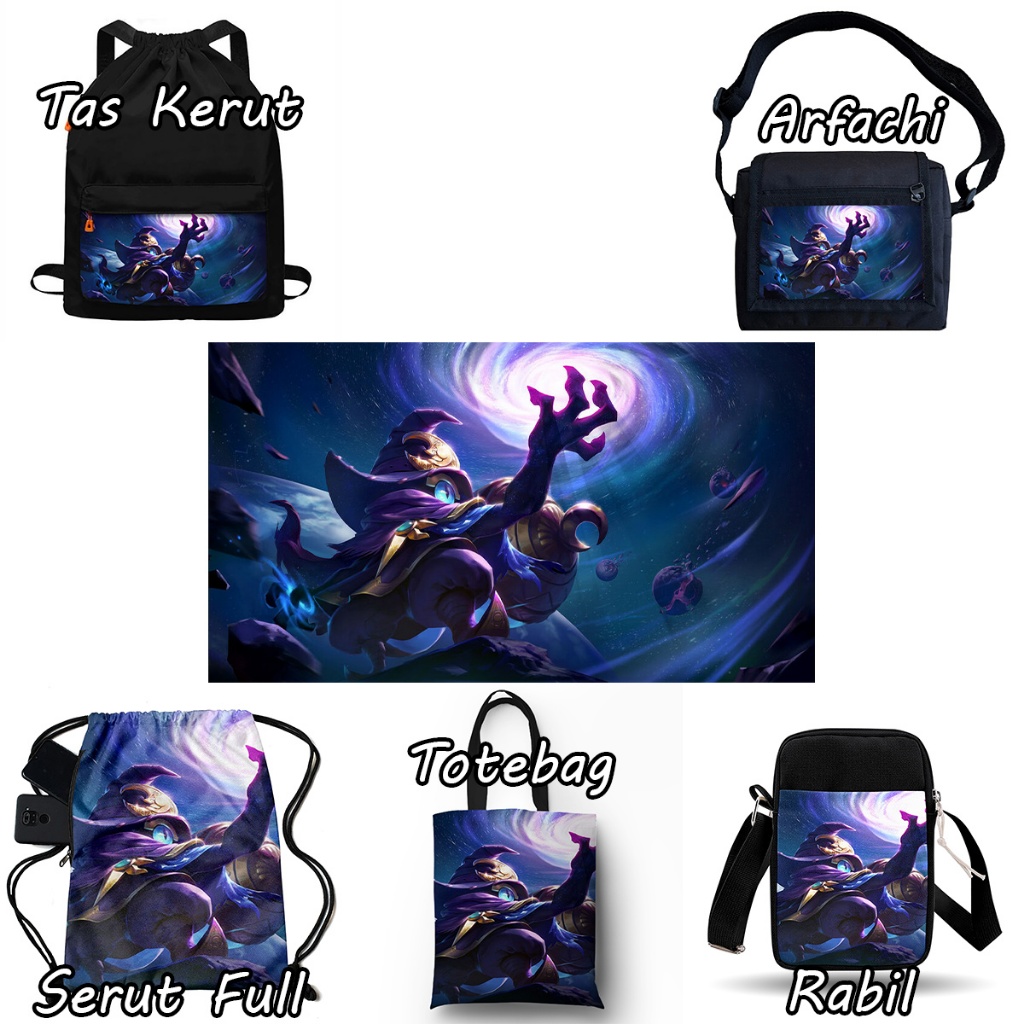 Tas Ransel Kanvas Tebal Motif Cyclops Mobile Legends MLBB Anti Air Kualitas Premium