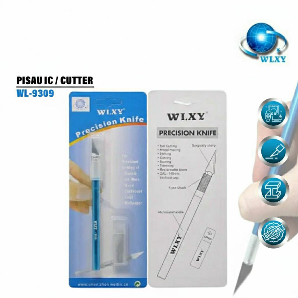 Pisau Ic WLXY WL-9309 / Pisau ic WLXY Set / Pisau Cutter ic set 5 in 1