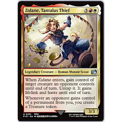 MTG Magic The Gathering Final Fantasy: Zidane, Tantalus Thief U 0251 FIN
