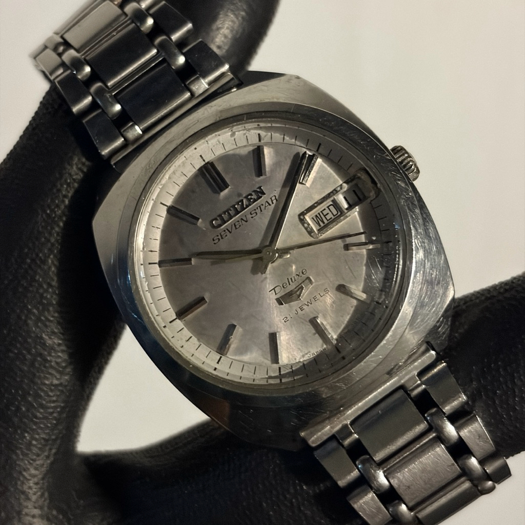 CITIZEN SEVEN STAR DELUXE AUTOMATIC VINTAGE 21 JEWELS