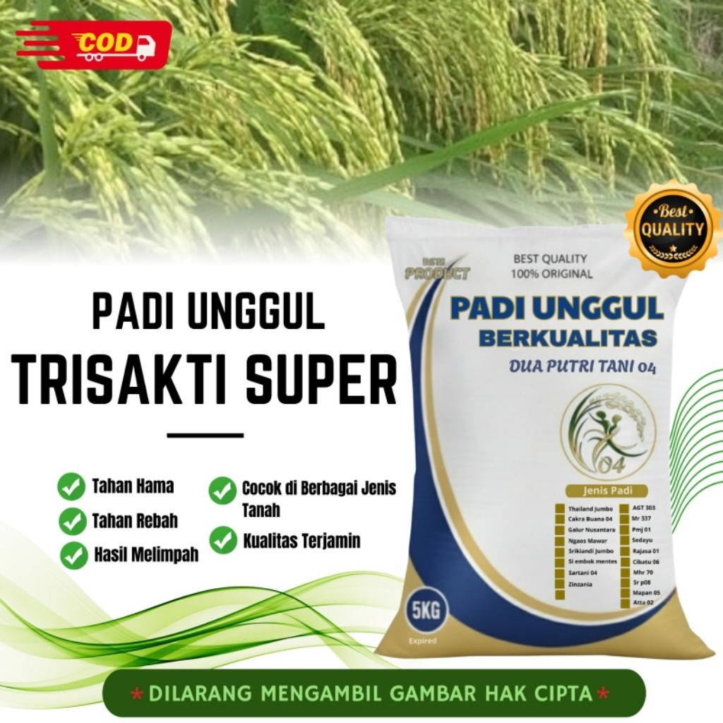bibit PADI TRISAKTI SUPER kemasan 5kg